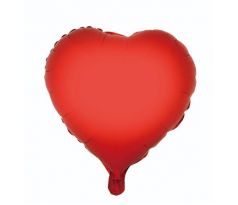 Balón fóliový srdce červené 36 cm