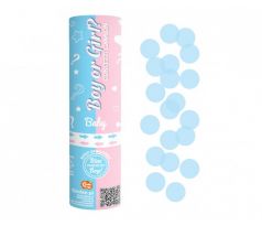 Vystrelovacie konfety modré krúžky 15 cm