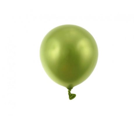 Latexové platinové balóny MINI 13 cm olivové 20 ks