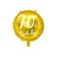 Balón fóliový zlatý 70-tka 45 cm