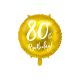 Balón fóliový zlatý 80-tka 45 cm
