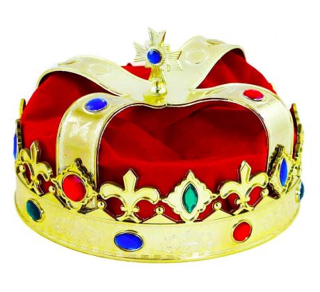 Kráľovská koruna s zamatom