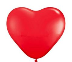 Latexové balóny srdce červené 30 cm
