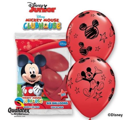 Balóny s potlačou Mickey Mouse 6 ks / bal.