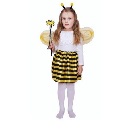 Včielka sada - krídla, čelenka, sukienka