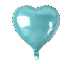 Balón fóliový srdce sv. tyrkysové 18"