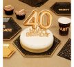 Nápis na tortu 40 Happy Birthday