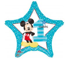 Fóliový balón hviezda Mickey Mouse
