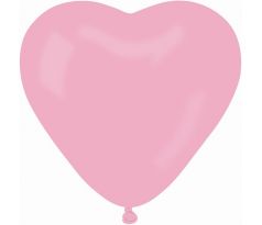 Latexové balóny srdce ruťové 25 cm