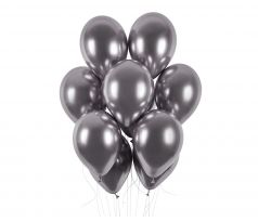 Latexové balóny 30 cm metalické grafitové
