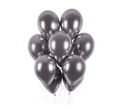 Latexové balóny 30 cm platinové grafitové