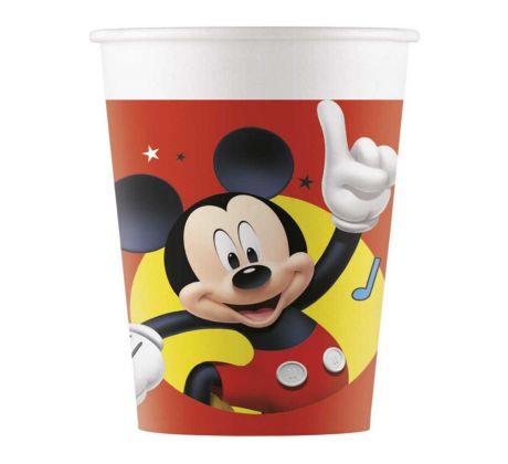Papierové jednorázové poháre Mickey mouse 8 ks/bal.