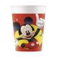 Papierové jednorázové poháre Mickey mouse 8 ks/bal.