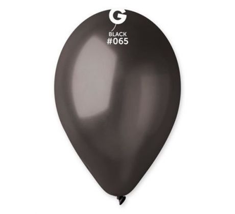 Latexové balóny metalické čierne 12"