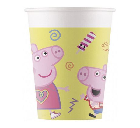 Papierové poháre Pepa Pig 8 ks