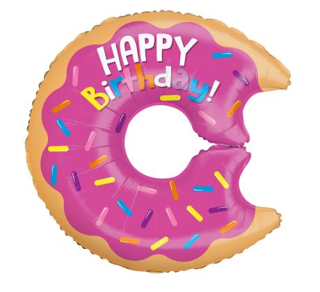 Fóliový balón Donut Happy Birthday 66 cm