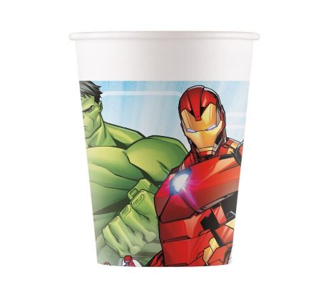 Papierové poháre Avengers 8 ks/bal.