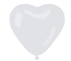 Latexové balóny srdiečka Biele