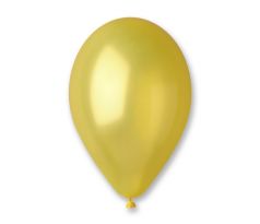 Latexové balóny 30 cm metalické žlté
