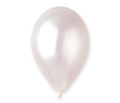Latexové balóny metalické biele perleťové