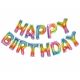 Sada balónových písmen Happy BirthDay duhový