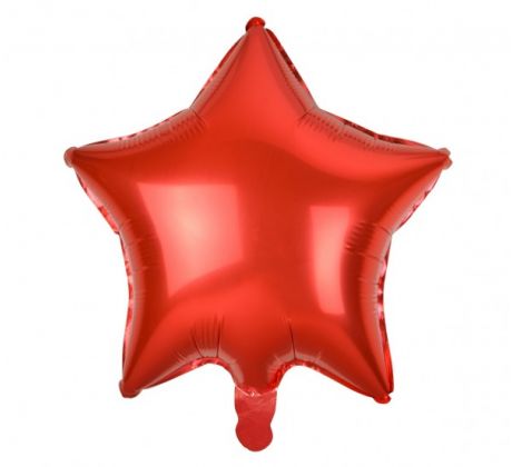 Balón fóliový hviezda červená