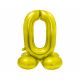 Balón fóliový stojaci číslo 0 zlaté 72 cm