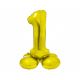 Balón fóliový stojaci číslo 1 zlaté 72 cm