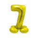 Balón fóliový stojaci číslo 7 zlaté 72 cm