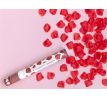 Vystrelovacie konfety lupienky ruží tmavo červené 40 cm