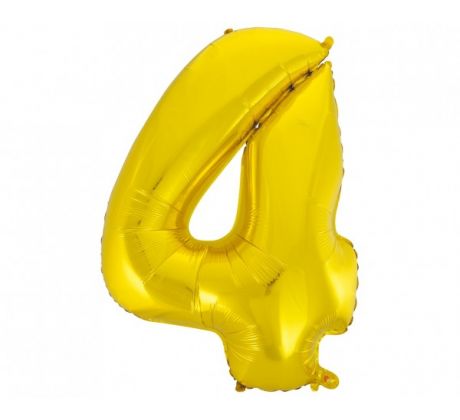 Balón číslo 4 zlatý 92 cm