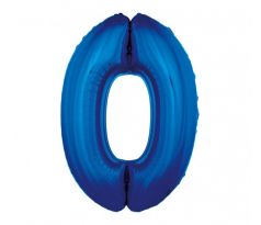 Balón fóliový číslo 0 modrý 92 cm