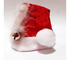Mini vianočná čiapočka na sponke