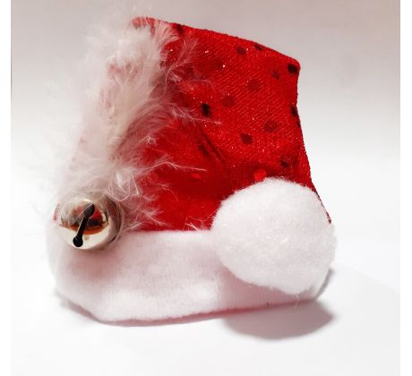 Mini vianočná čiapočka na sponke