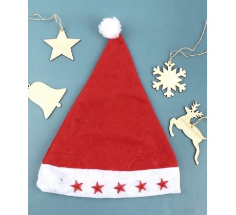 vianočná čiapka s svietiacimi hviezdami