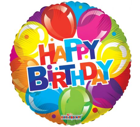 Fóliový balón Happy Birthday - balóniky 46 cm