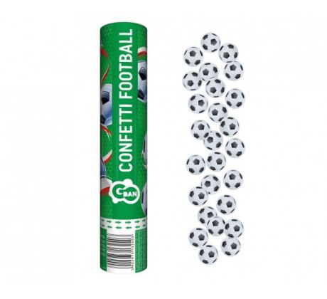 Vystrelovacie konfety futbal 30 cm