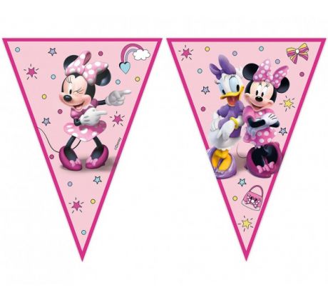 Girlanda vlajková Minnie Mouse 2,3 m ECO