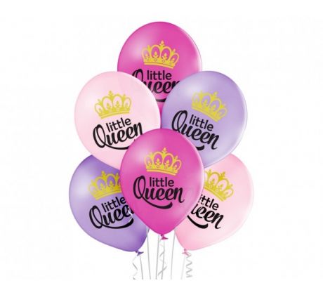 Latexové balóny 12" Little Queen 6 ks