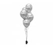 Latexové balóny 30 cm platinum strieborné