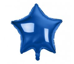 fóliový balón hviezda modré