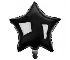 Balón fóliový Hviezda čierna 48 cm