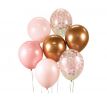 Sada latexových balónov ružovo-medená 7 ks