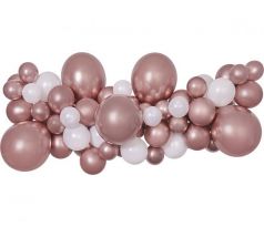 Balónová girlanda zlato-ružová platinum 3 m