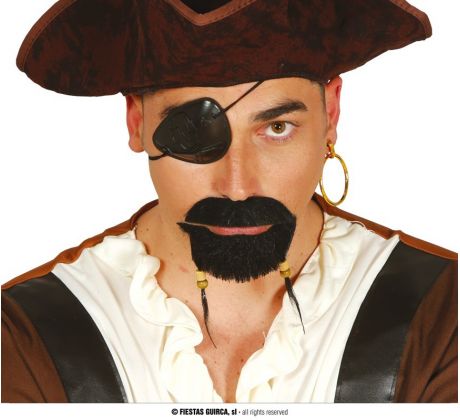 Páska na oko pre piráta s naušnicou