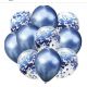 Sada latexových balónov modrá platinum 10 ks