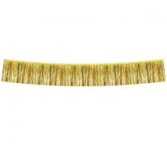 Fóliová strapcová girlanda zlatá 3 m
