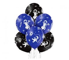 Latexové balóny 30 cm Vesmír sada 5 ks