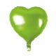 Balón fóliový srdce zelené 46 cm