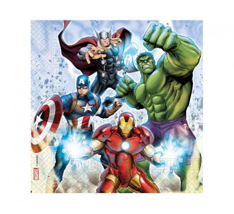 Papierové servítky Avengers 20 ks 33x33 cm